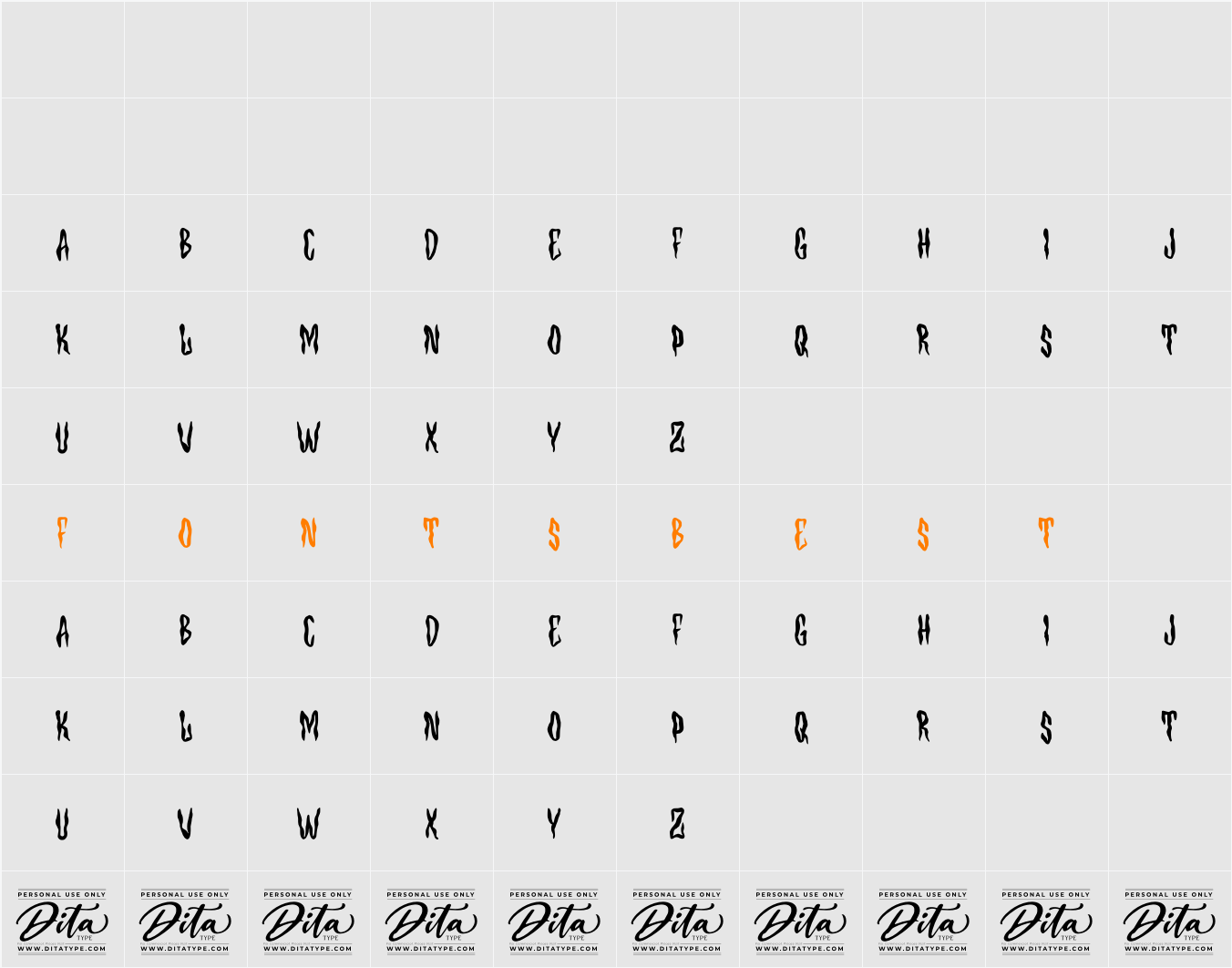 Secret Ring Personal Use Character Map