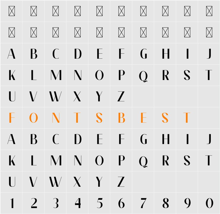 Meqalin Character Map