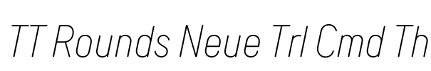 TT Rounds Neue Trl Cmd Th Font Image