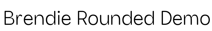 Brendie Rounded Demo Font Image