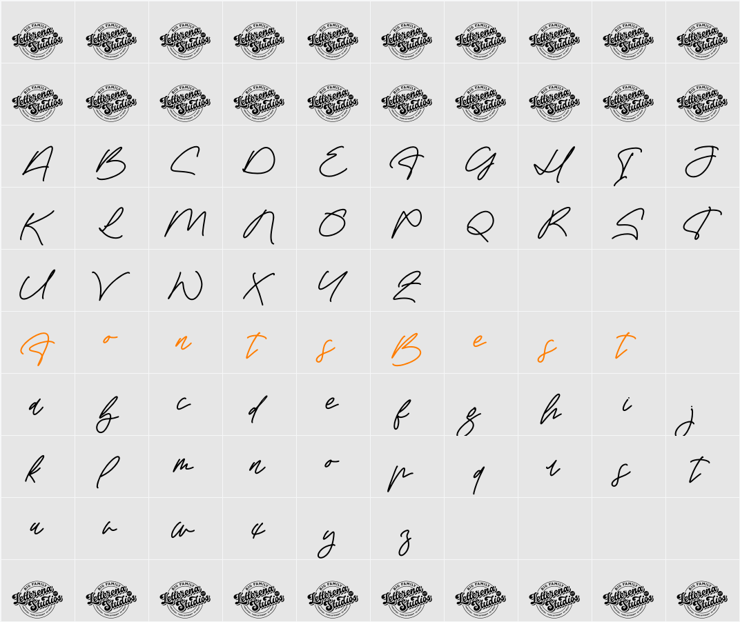 Travelast Wander DEMO VERSION Character Map