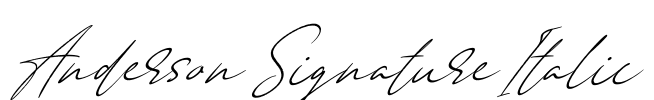 Anderson Signature Italic