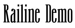 Railine Demo Font Image
