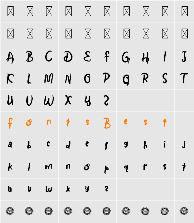GloriaDayDemo Character Map