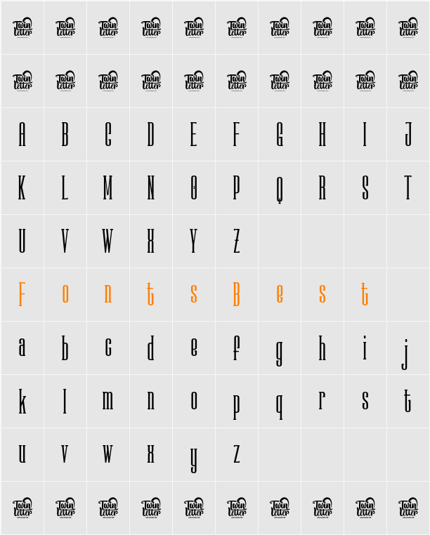 KABOORE Character Map