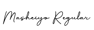 Masheiyo Regular Font Image