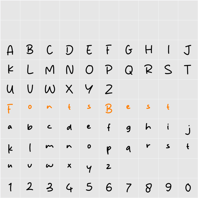 Miology Character Map