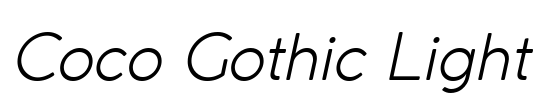 Coco Gothic Light