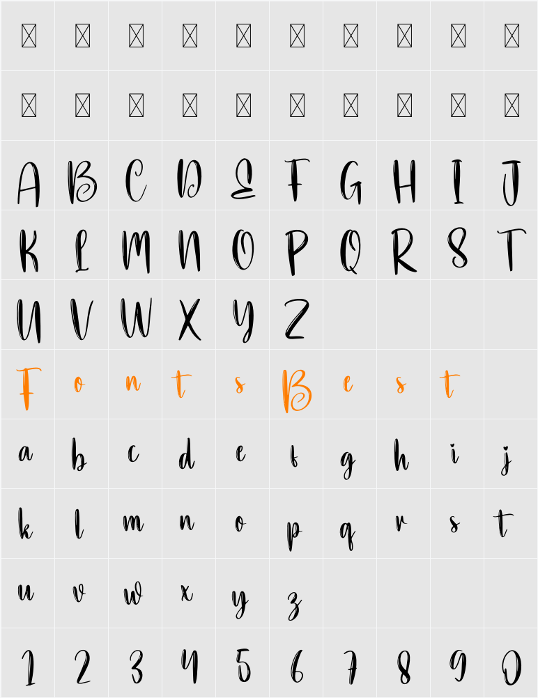 Steady Character Map