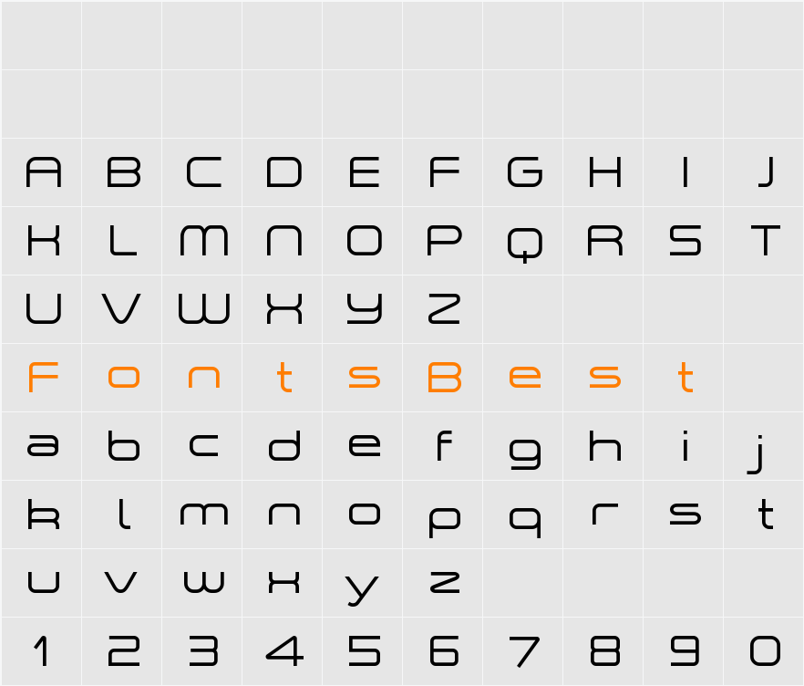 A-Space Light Demo Character Map