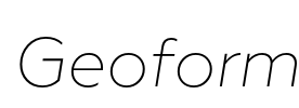 Geoform Font Image