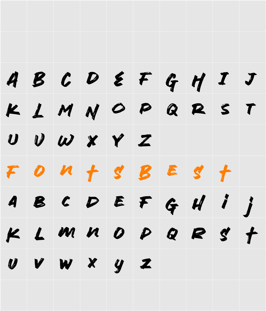 Mouth Beast Character Map