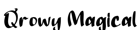 Qrowy Magical Font Image