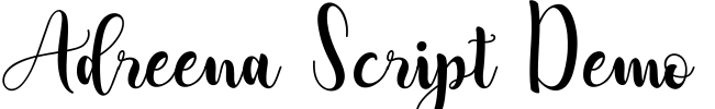 Adreena Script Demo Font Image