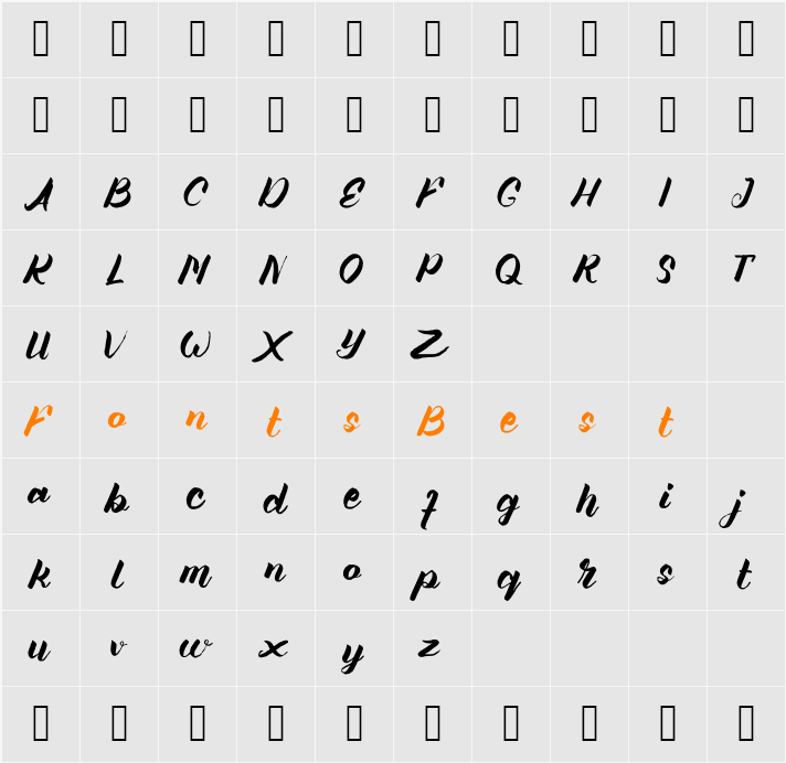 Angellife Character Map