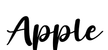 Apple Font Image