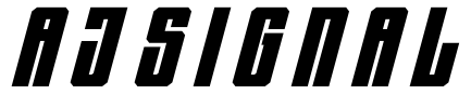 AJ Signal Font Image