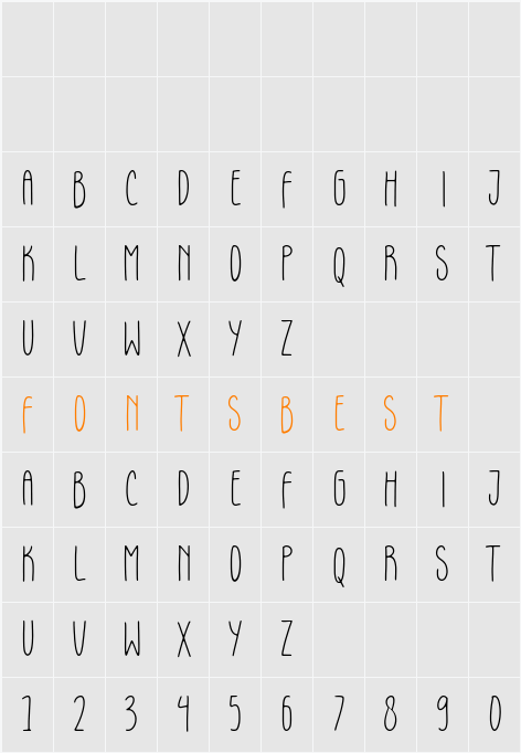 Gloomie Sunday Character Map