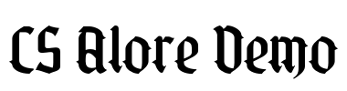 CS Alore Demo Font Image