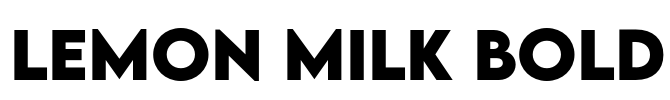 LEMON MILK Bold Font Image