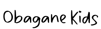Obagane Kids Font Image