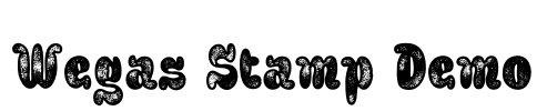 Wegas Stamp Demo Font Image