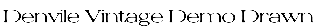Denvile Vintage Demo Drawn Font Image