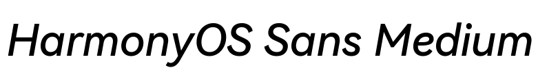 HarmonyOS Sans Medium Font Image