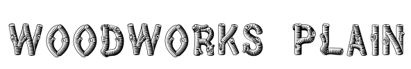 WoodWorks Plain Font Image