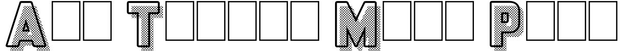 All Things Must Pass Font Image