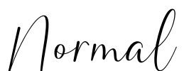 Normal Font Image