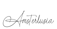 Amsterlusia Font Image