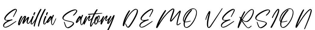Emillia Sartory DEMO VERSION Font Image