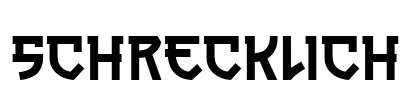 Schrecklich Font Image