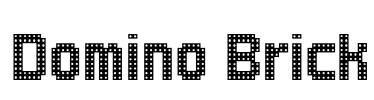 Domino Brick Font Image