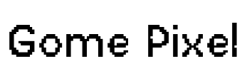 Gome Pixel Font Image