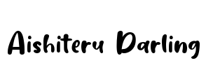 Aishiteru Darling Font Image