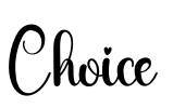 Choice Font Image