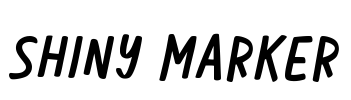 Shiny Marker Font Image