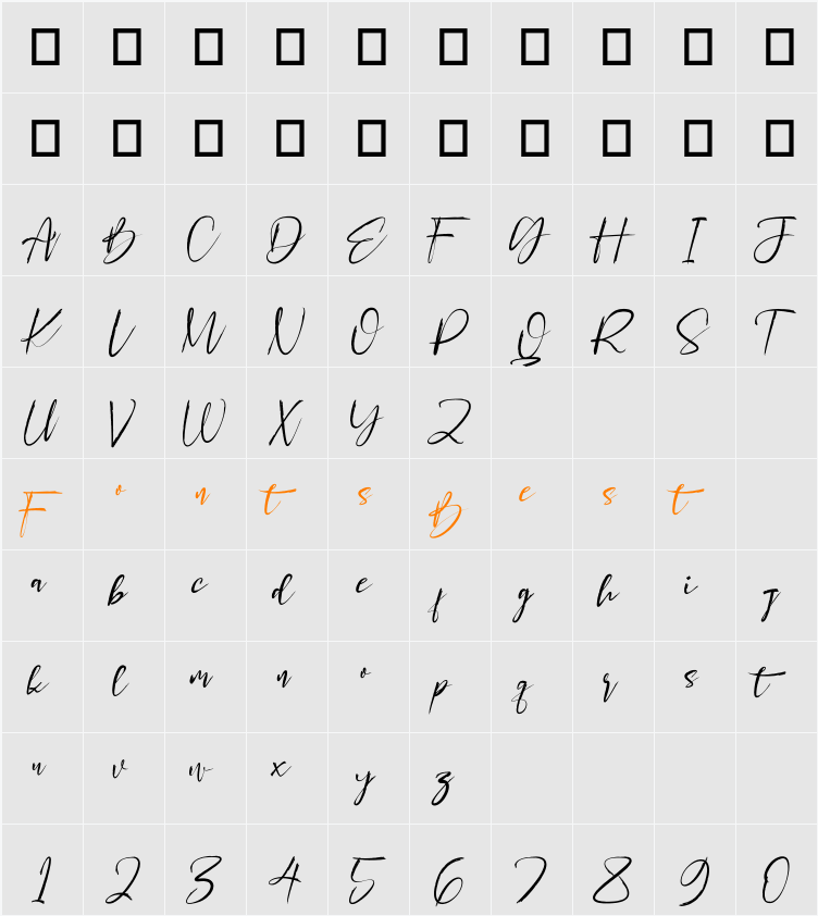Ciaman Character Map