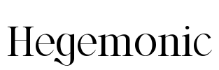 Hegemonic Font Image