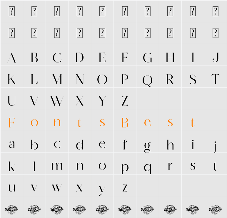 Quorina DEMO VERSION Character Map