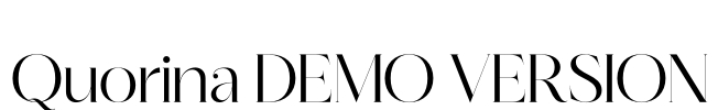 Quorina DEMO VERSION Font Image