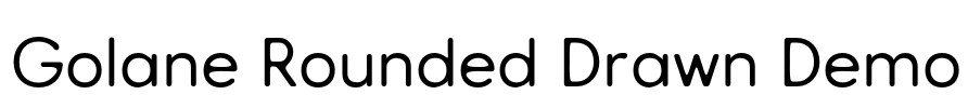 Golane Rounded Drawn Demo Font Image