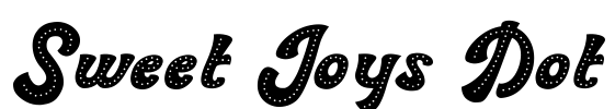 Sweet Joys Dot Font Image