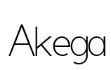 Akega Font Image