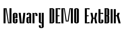 Nevary DEMO ExtBlk Font Image