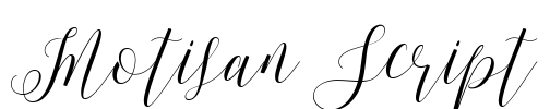 Motisan Script Font Image