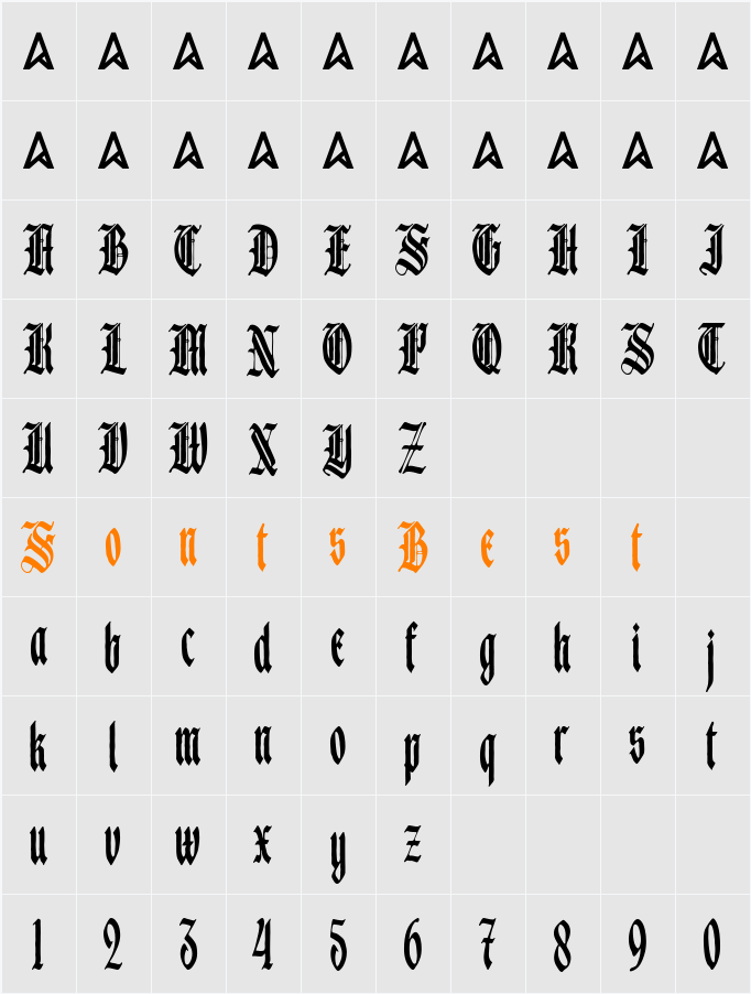 Master Rough Character Map