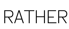 RATHER Font Image
